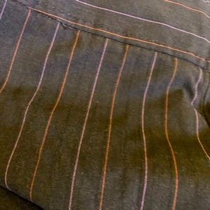 Brown pinstripe pants